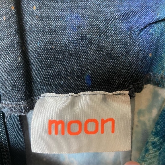 ModCloth Small MOON Galaxy Space Pencil Skirt Astrology Boho Astrology Science - Picture 5 of 7